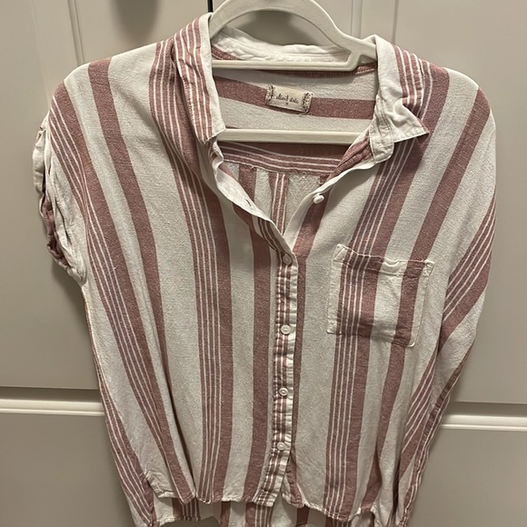 NWOT Altard's State Medium Pink Stripped Top. 💕 - Picture 2 of 4